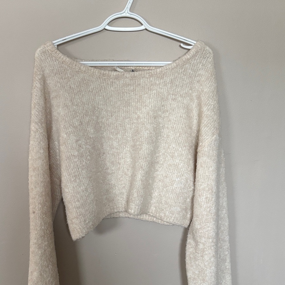 Kimchi Blue Cream Scoop Neck Sweater